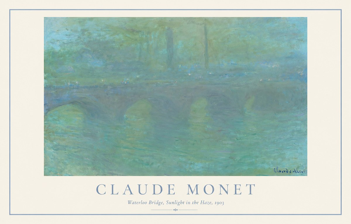 Monet Waterloo Bridge, Sunlight in the Haze, 1903 No1 - Poszter