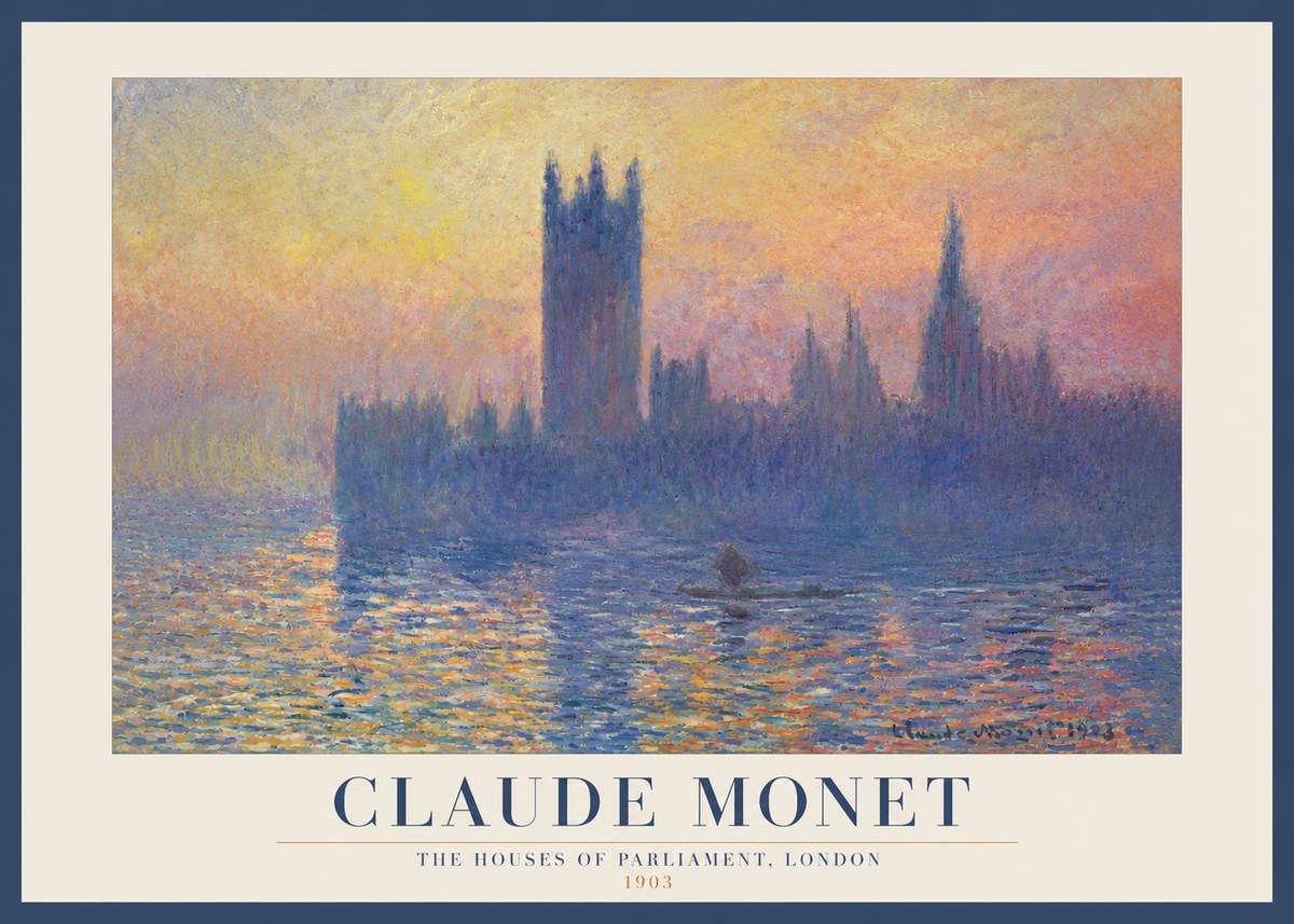 Monet The Houses of Parliament, London II No3 - Poszter