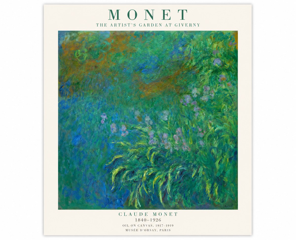 Monet The Artist's Garden at Giverny No1 - Poszter