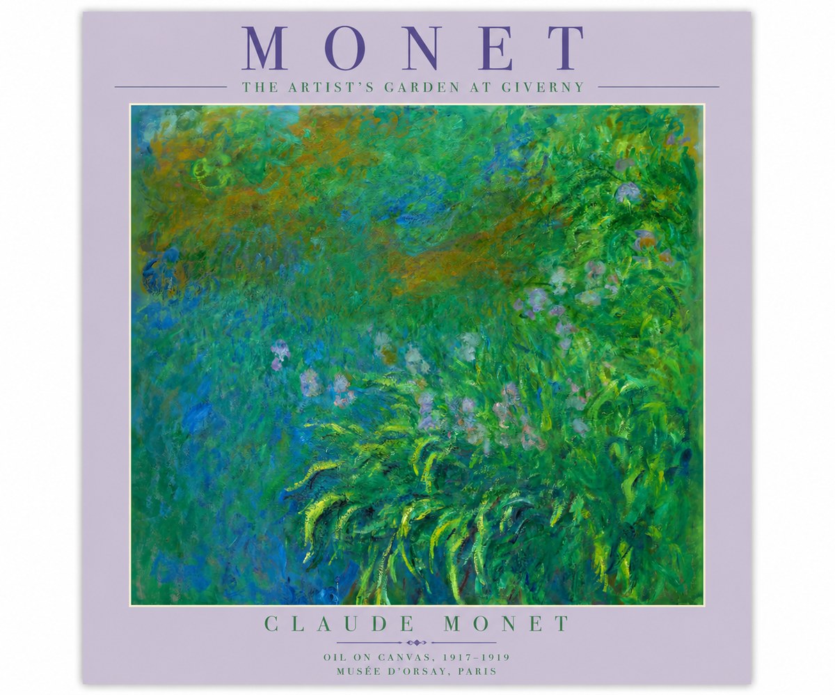 Monet The Artist's Garden at Giverny No4 - Poszter