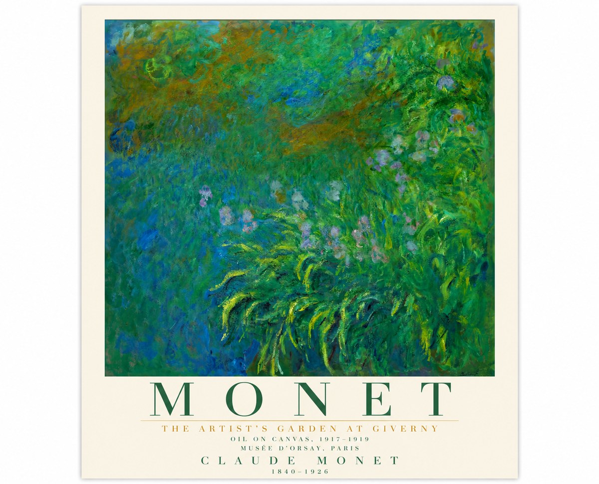 Monet The Artist's Garden at Giverny No5 - Poszter