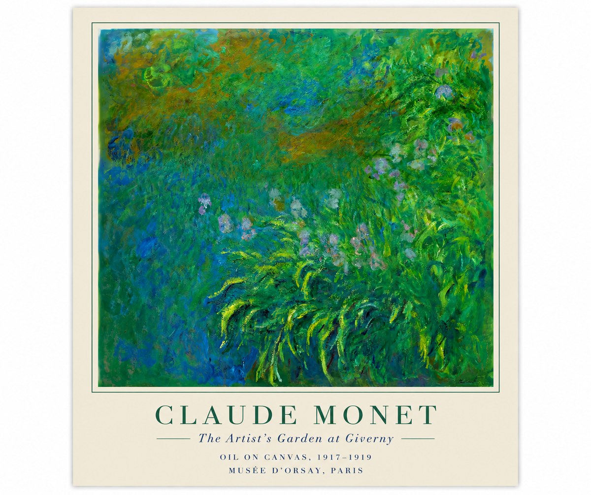 Monet The Artist's Garden at Giverny No6 - Poszter