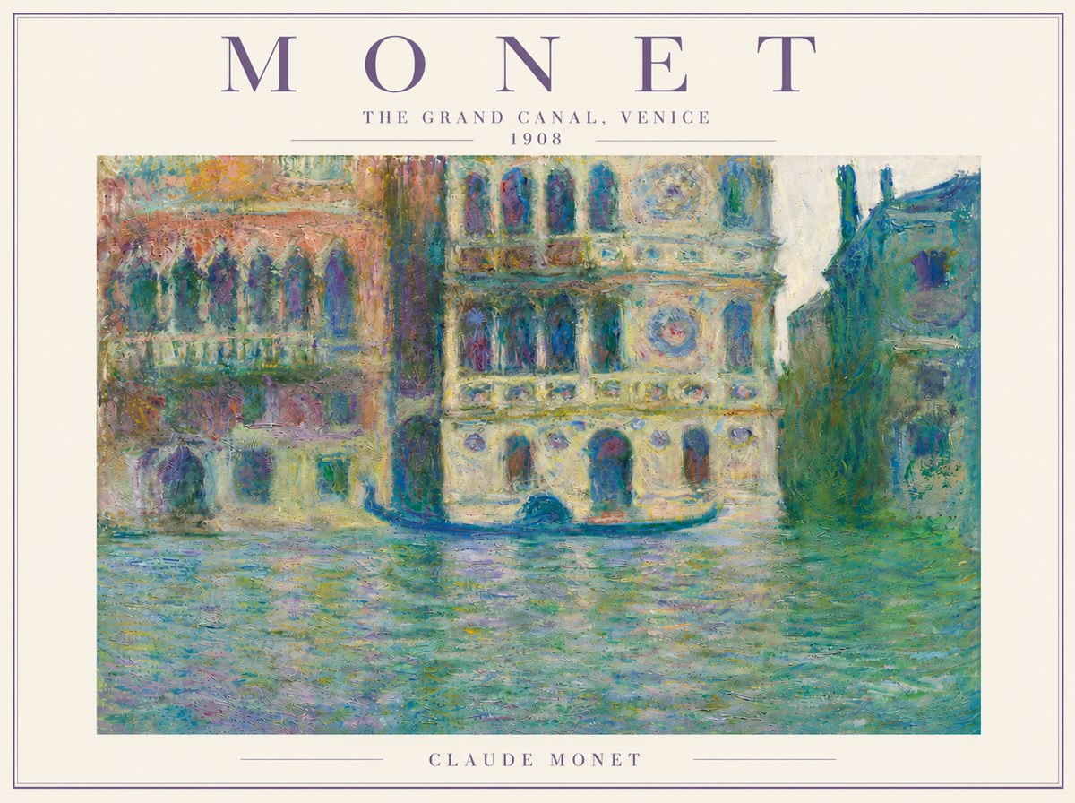 Monet The Grand Canal, Venice No5 - Poszter