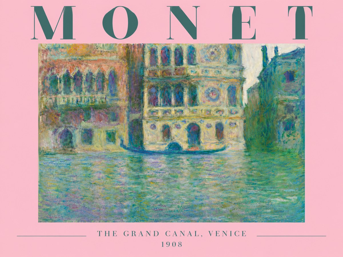 Monet The Grand Canal, Venice No6 - Poszter