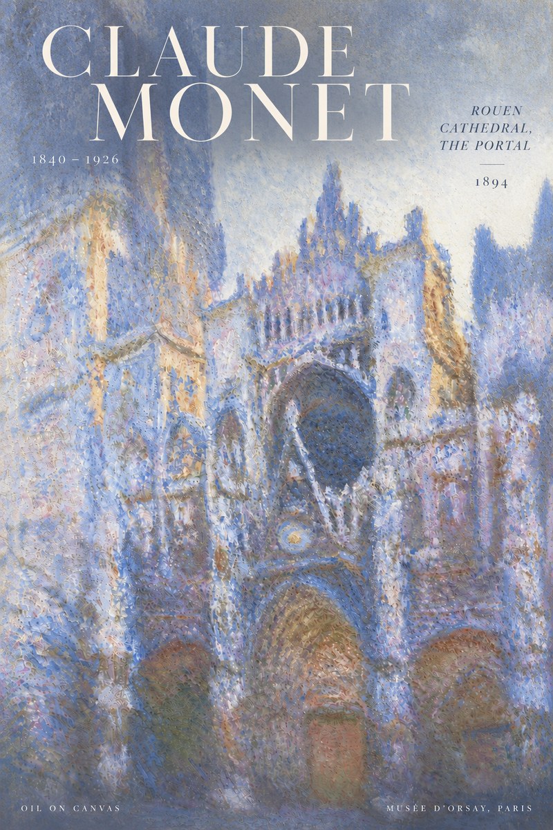 Monet Rouen Cathedral, the Portal No6 - Poszter