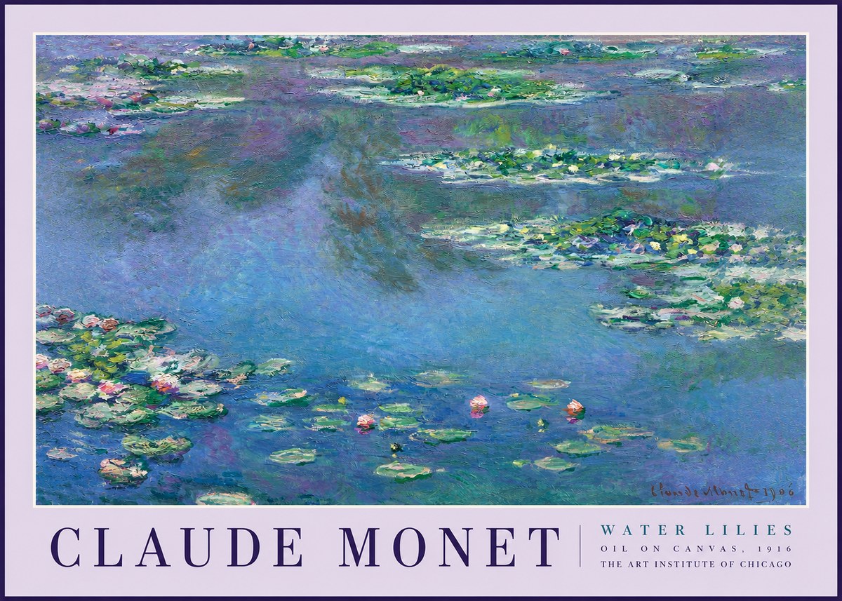 Monet Water Lilies I No2 - Poszter