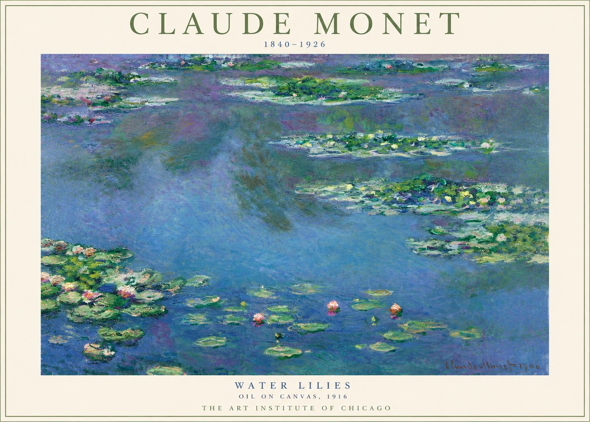 Monet Water Lilies I No3 - Poszter