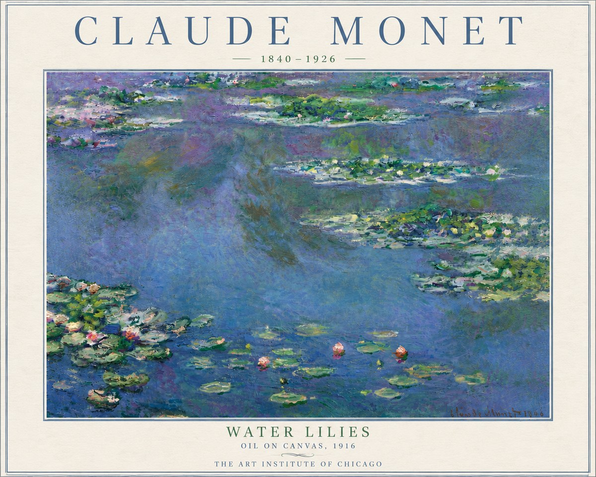 Monet Water Lilies I No6 - Poszter