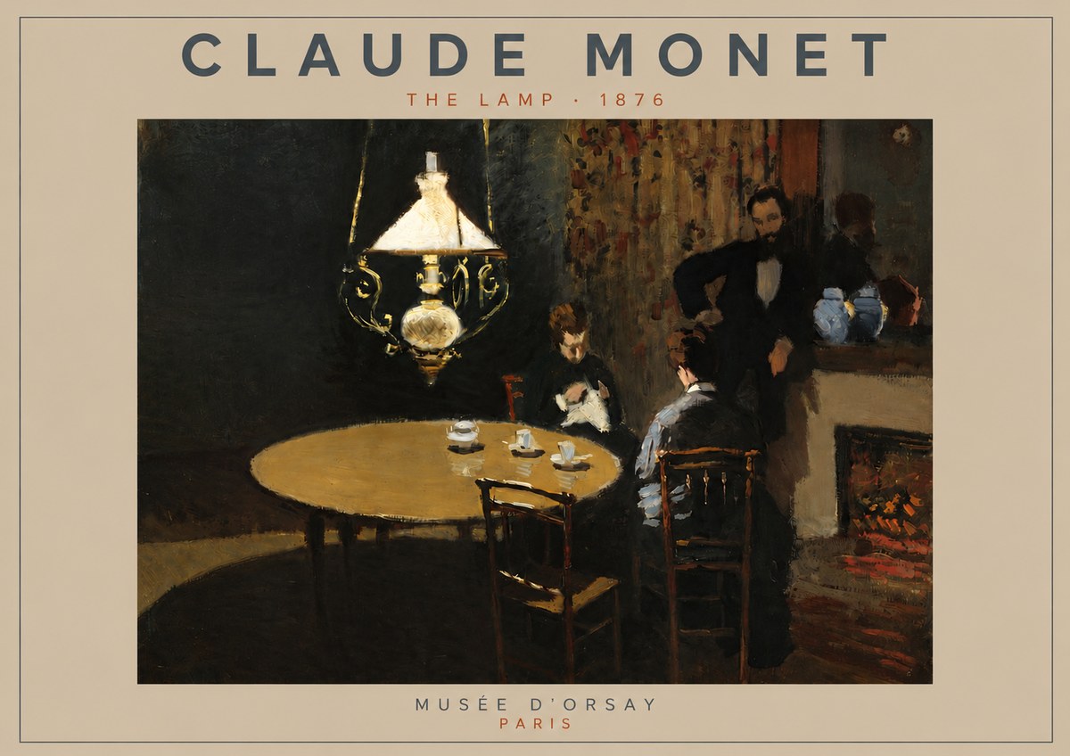 Monet The Lamp No3 - Poszter