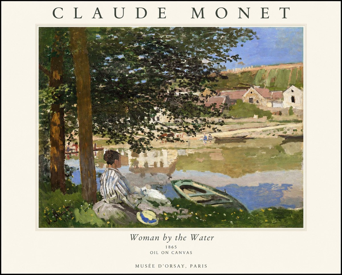 Monet Woman by the Water No1 - Poszter