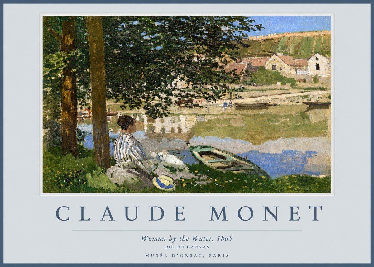 Monet Woman by the Water No2 - Poszter