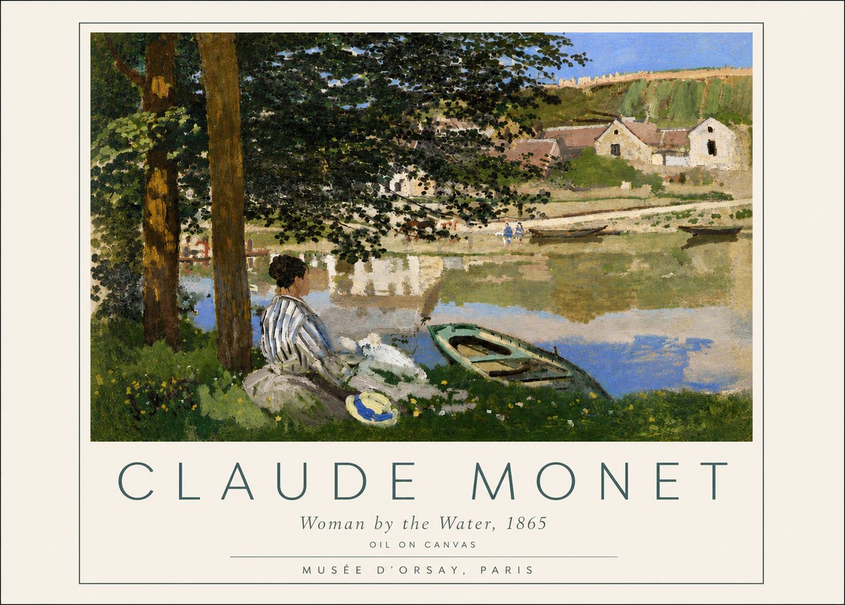 Monet Woman by the Water No4 - Poszter