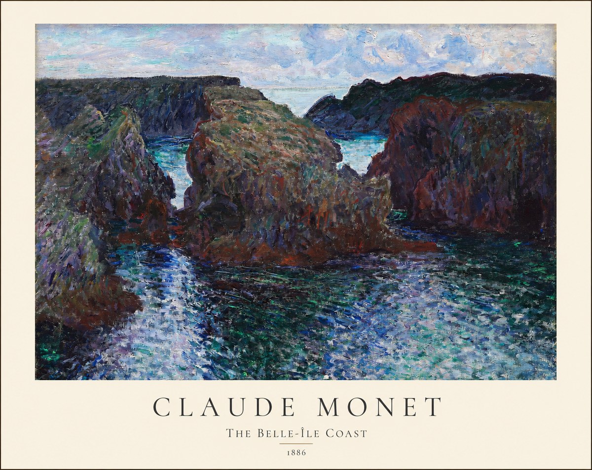 Monet The Belle-île Coast No1 - Poszter