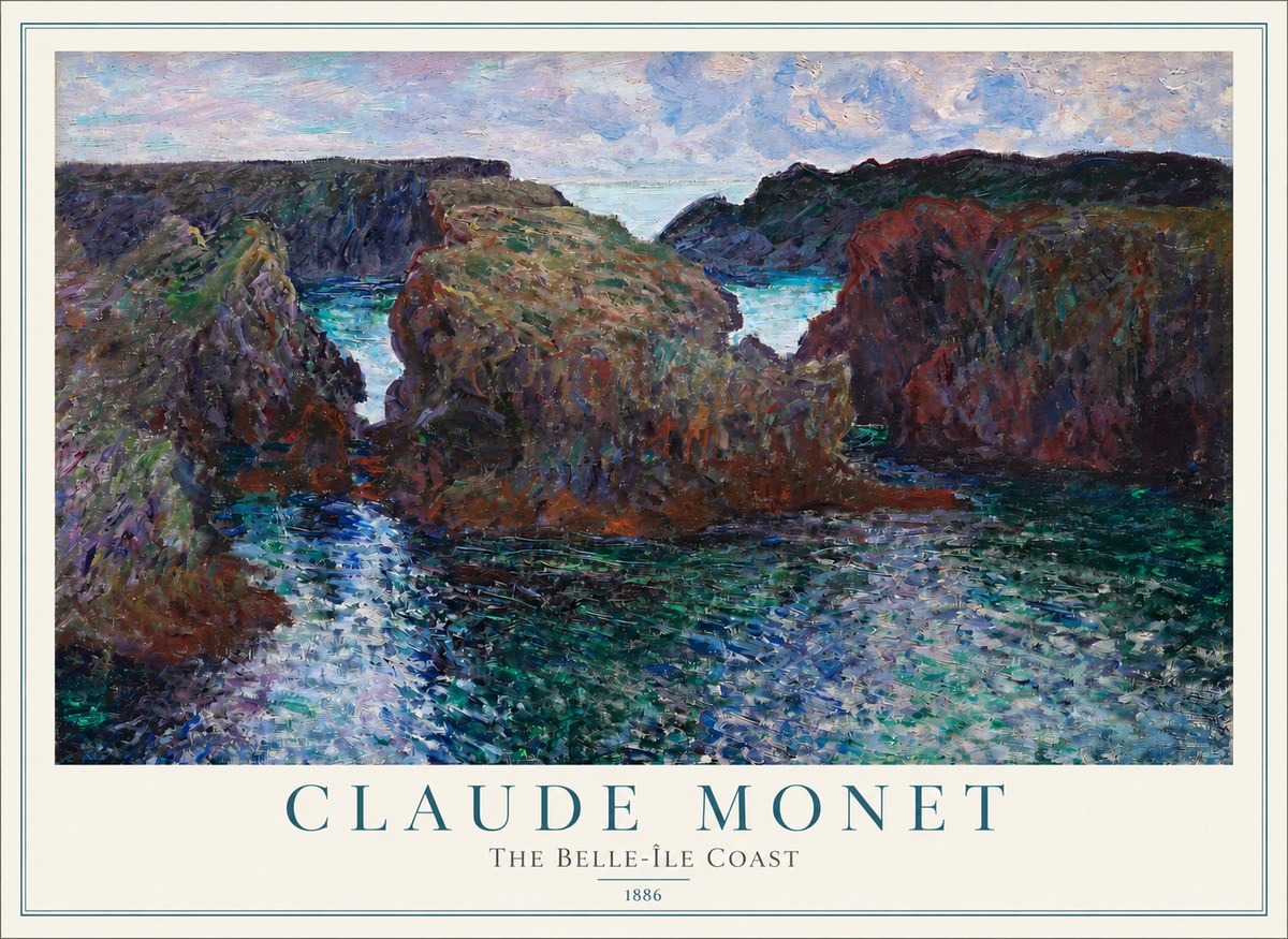 Monet The Belle-île Coast No2 - Poszter