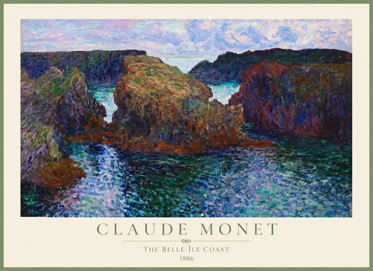 Monet The Belle-île Coast No3 - Poszter