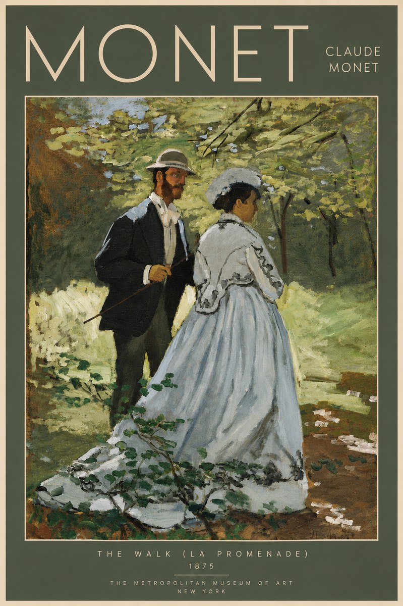 Monet The Walk (La Promenade) No5 - Poszter