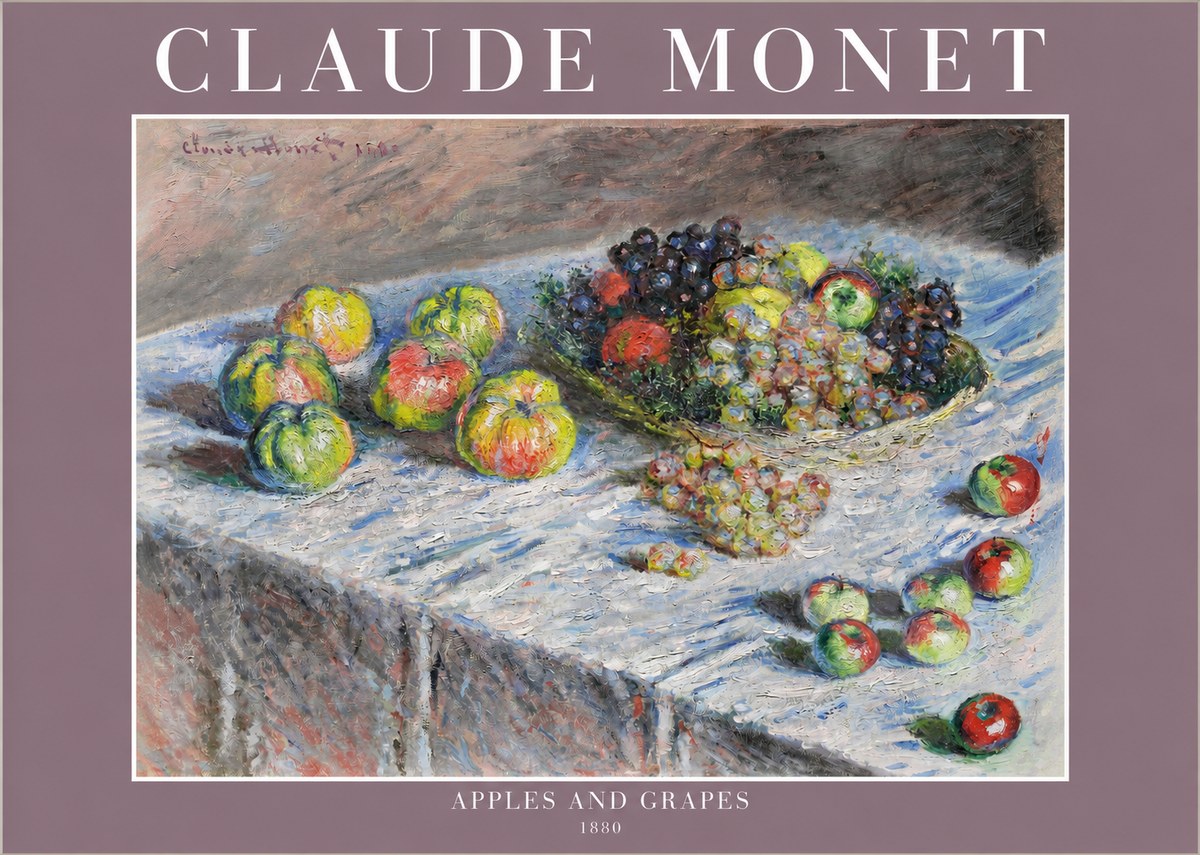 Monet Apples and Grapes No2 - Poszter