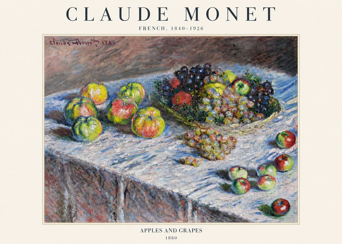Monet Apples and Grapes No3 - Poszter