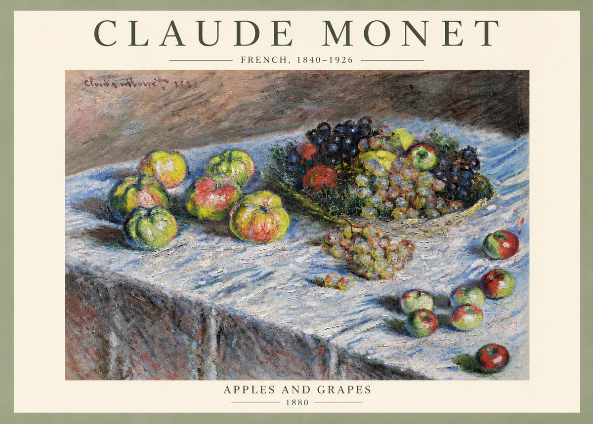 Monet Apples and Grapes No6 - Poszter