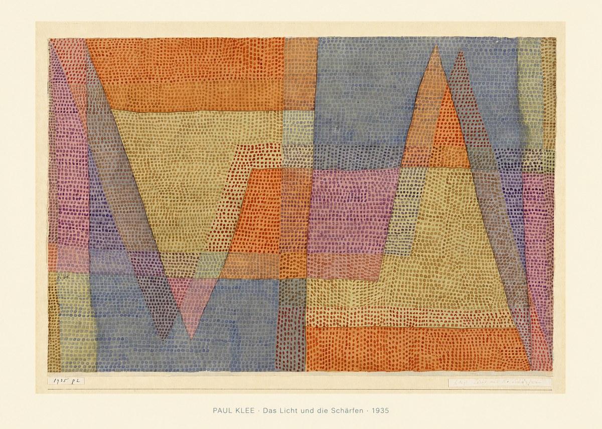 Paul Klee Das Licht Und Die Schärfen No6 - Poszter