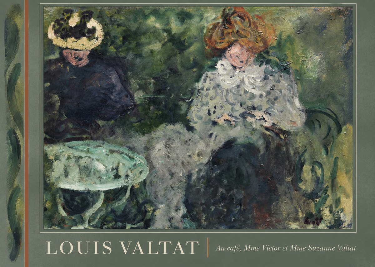 Louis Valtat Au Café, Mme Victor Et Mme Suzanne Valtat No2 - Poszter