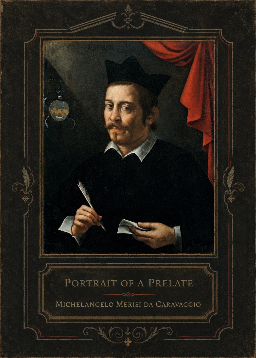 Michelangelo Merisi da Caravaggio Portrait of a Prelate No3 - Poszter