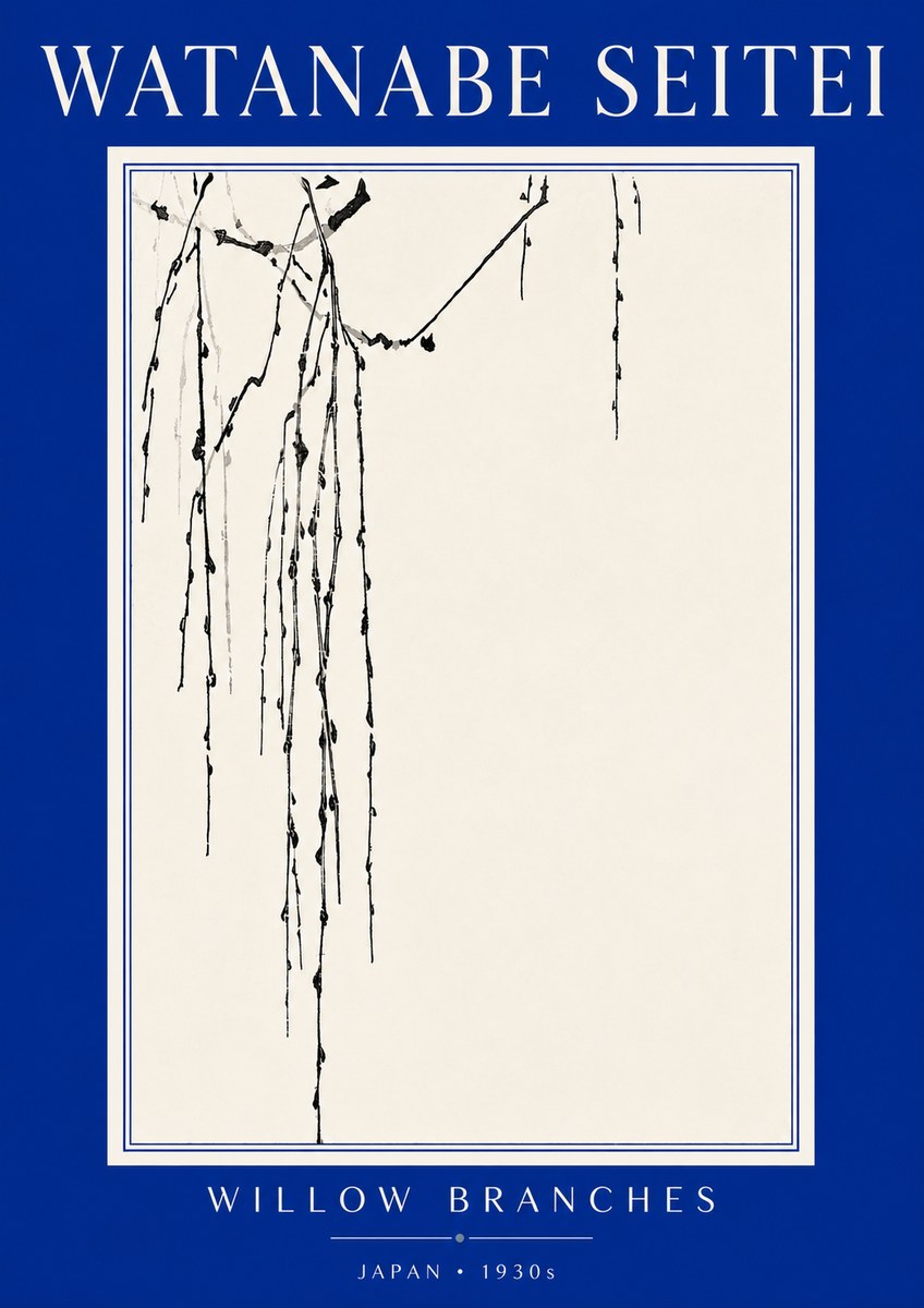 Watanabe Seitei Willow Branches I No5 - Poszter