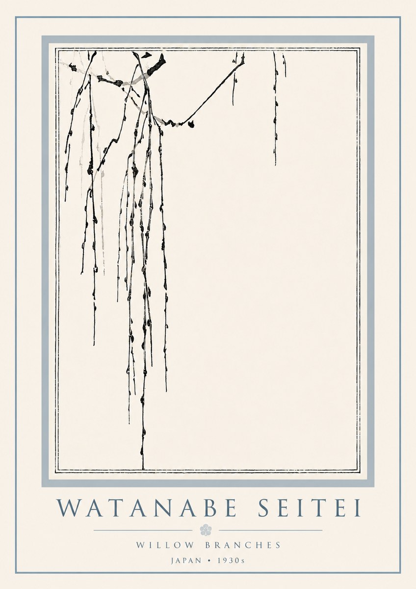 Watanabe Seitei Willow Branches I No6 - Poszter