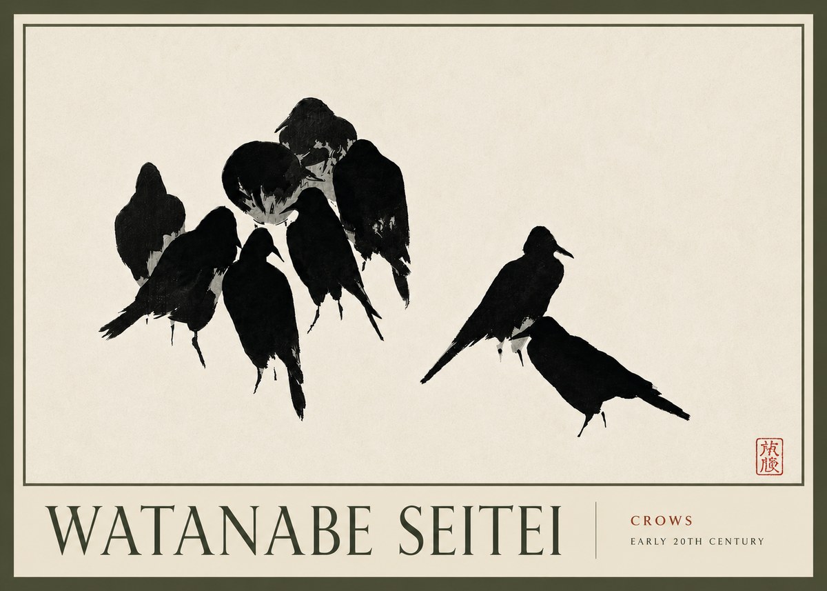 Watanabe Seitei Crows No6 - Poszter
