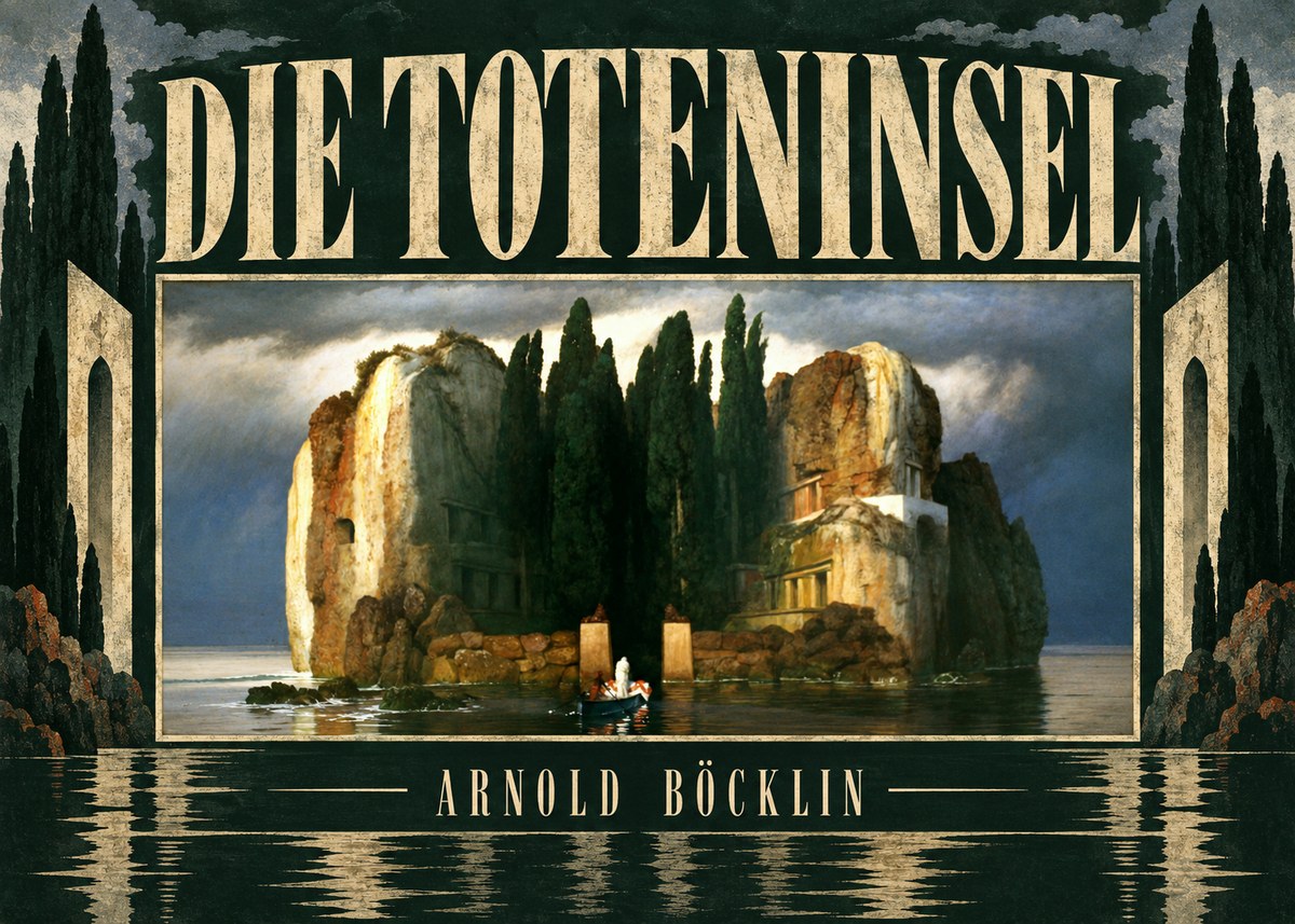 Arnold Böcklin Die Toteninsel II No5 - Poszter