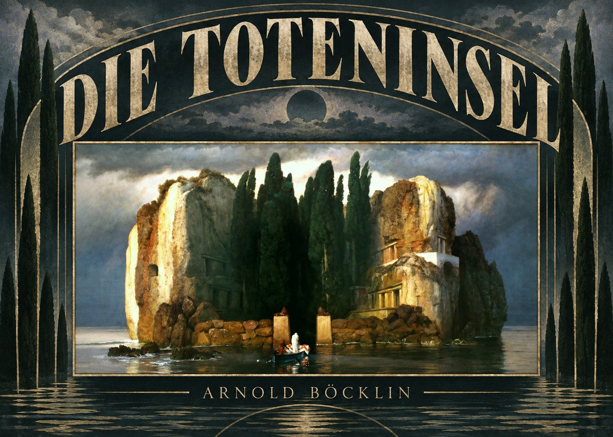 Arnold Böcklin Die Toteninsel II No6 - Poszter