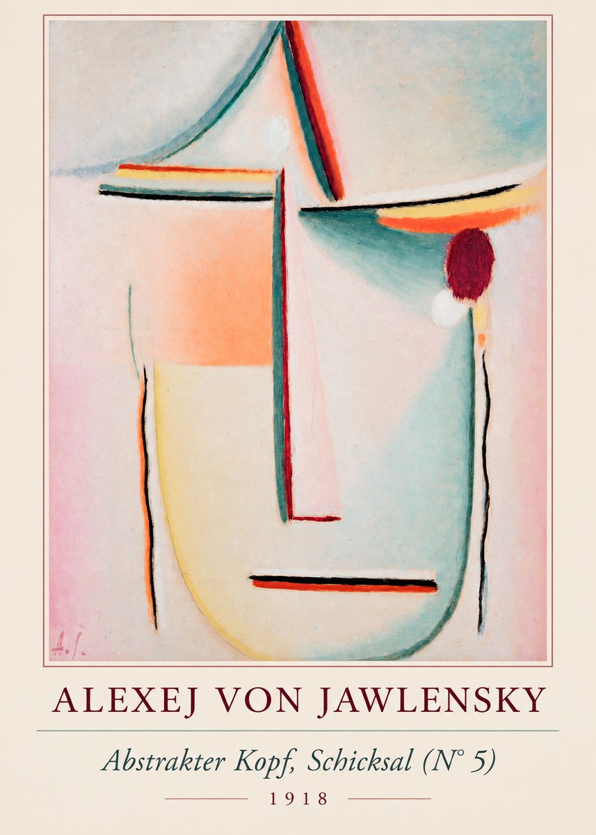 Alexej von Jawlensky Abstrakter Kopf, Schicksal (N°5) No2 - Poszter