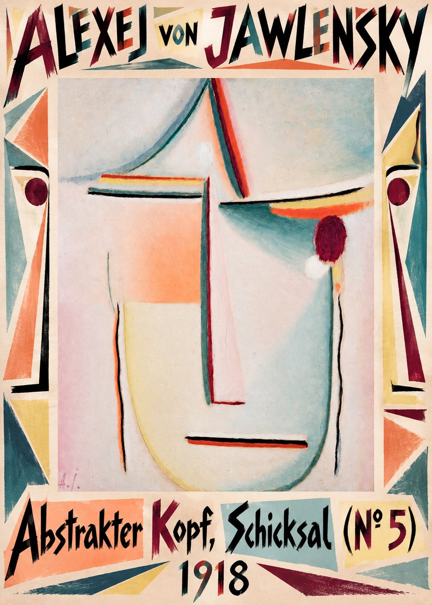 Alexej von Jawlensky Abstrakter Kopf, Schicksal (N°5) No5 - Poszter