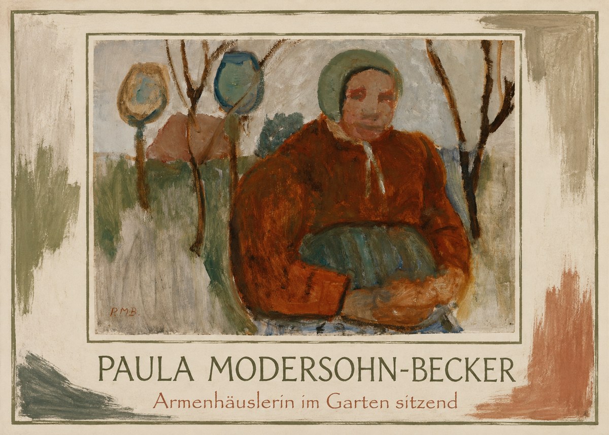 Paula Modersohn-Becker Armenhäuslerin Im Garten Sitzend No1 - Poszter