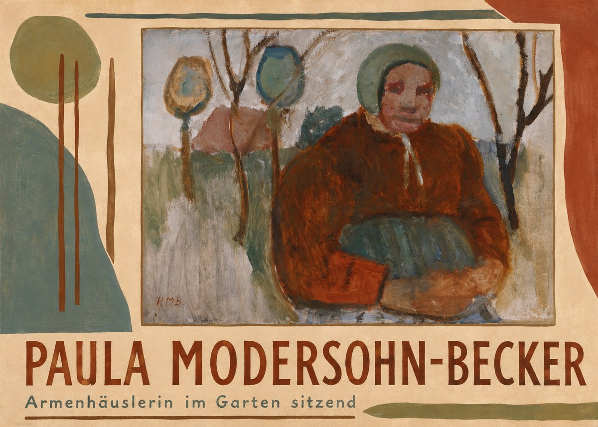 Paula Modersohn-Becker Armenhäuslerin Im Garten Sitzend No4 - Poszter