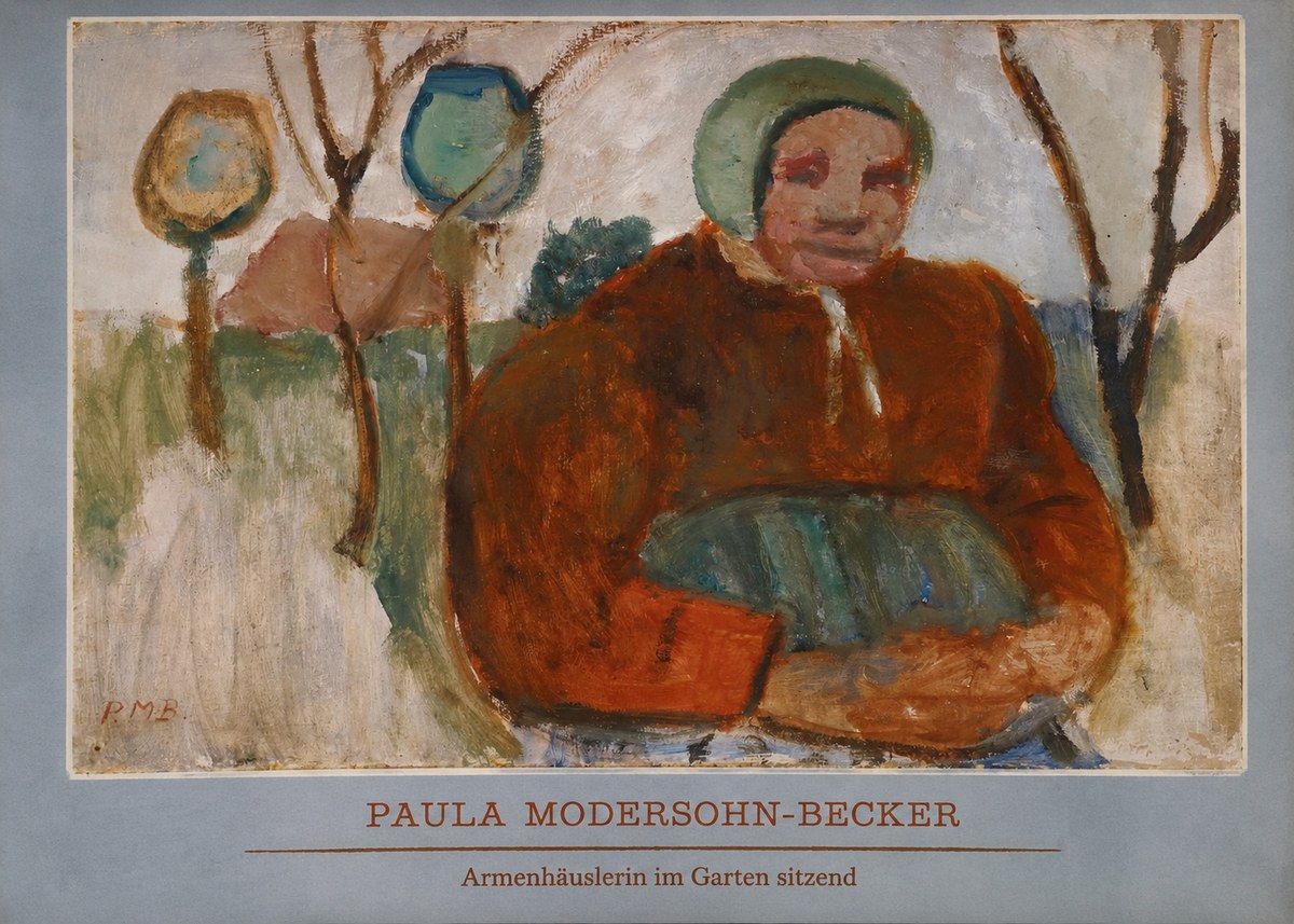 Paula Modersohn-Becker Armenhäuslerin Im Garten Sitzend No5 - Poszter