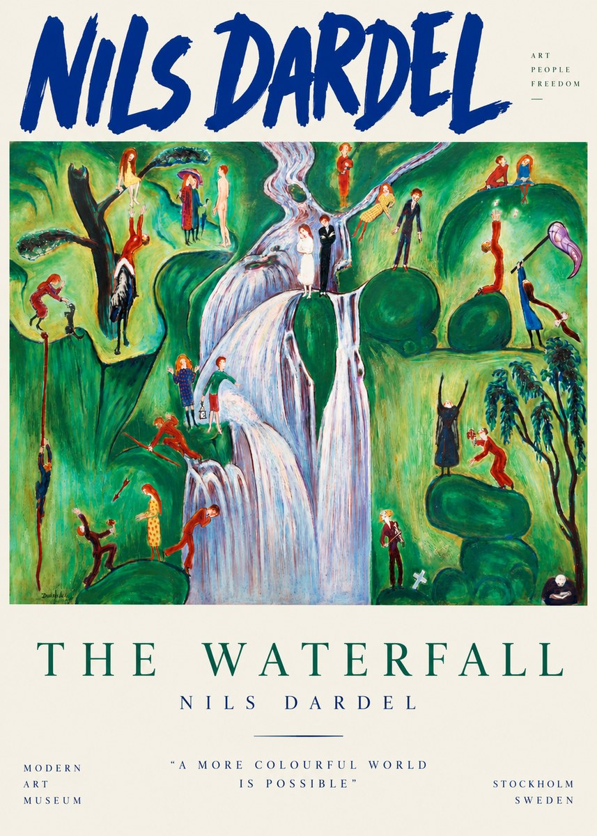 Nils Dardel The Waterfall No3 - Poszter
