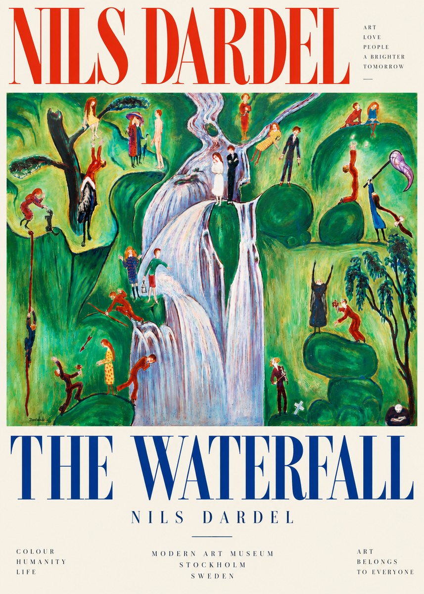 Nils Dardel The Waterfall No5 - Poszter