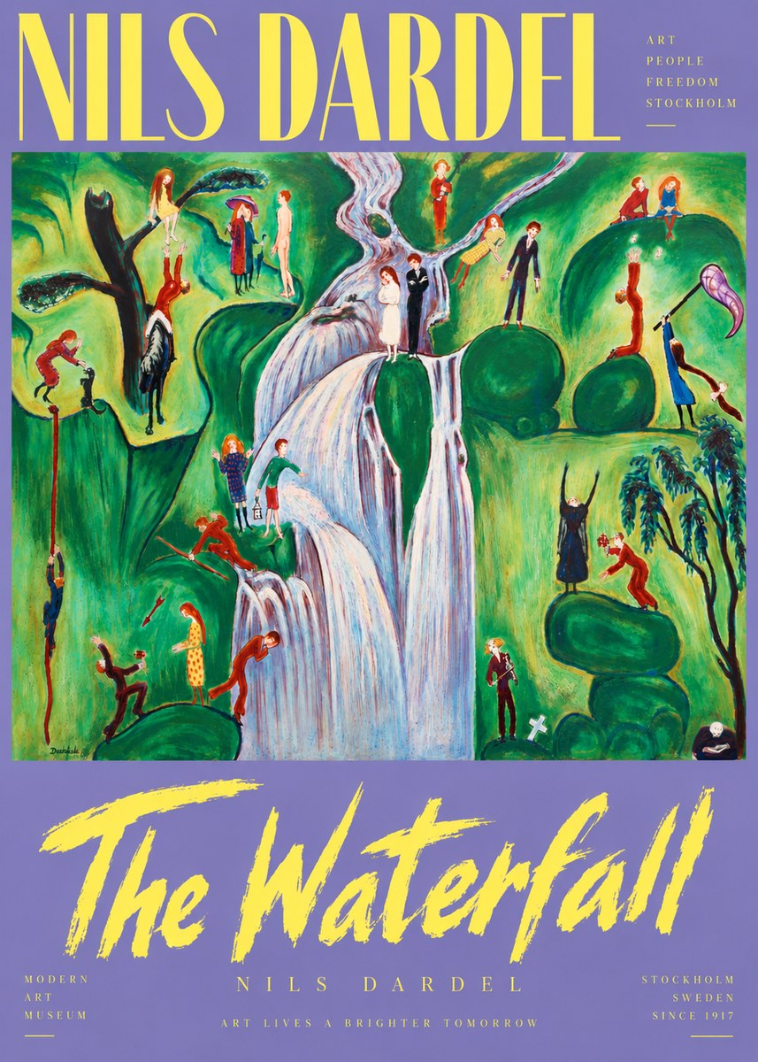 Nils Dardel The Waterfall No6 - Poszter