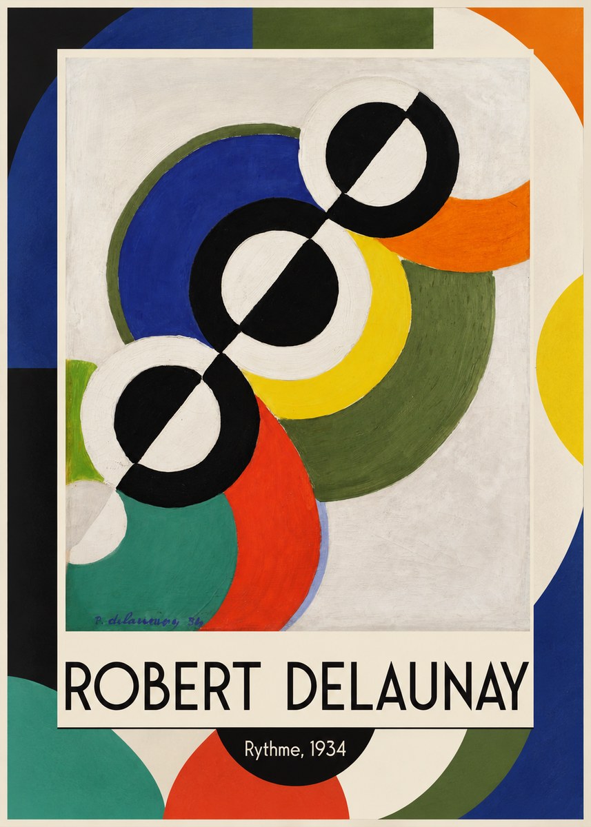 Robert Delaunay Rythme, 1934 No1 - Poszter