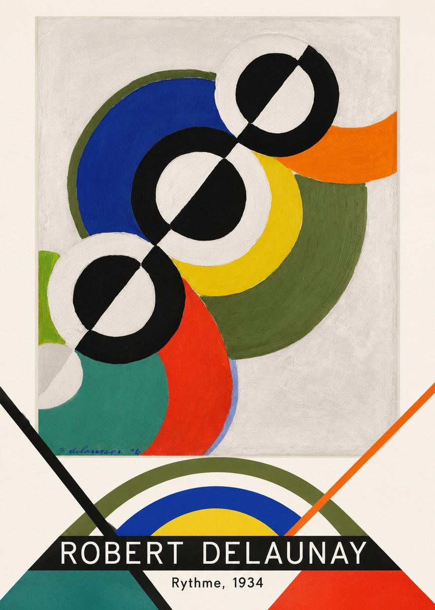 Robert Delaunay Rythme, 1934 No3 - Poszter