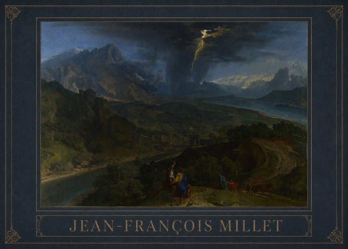 Jean-François Millet The Thunderbolt No3 - Poszter