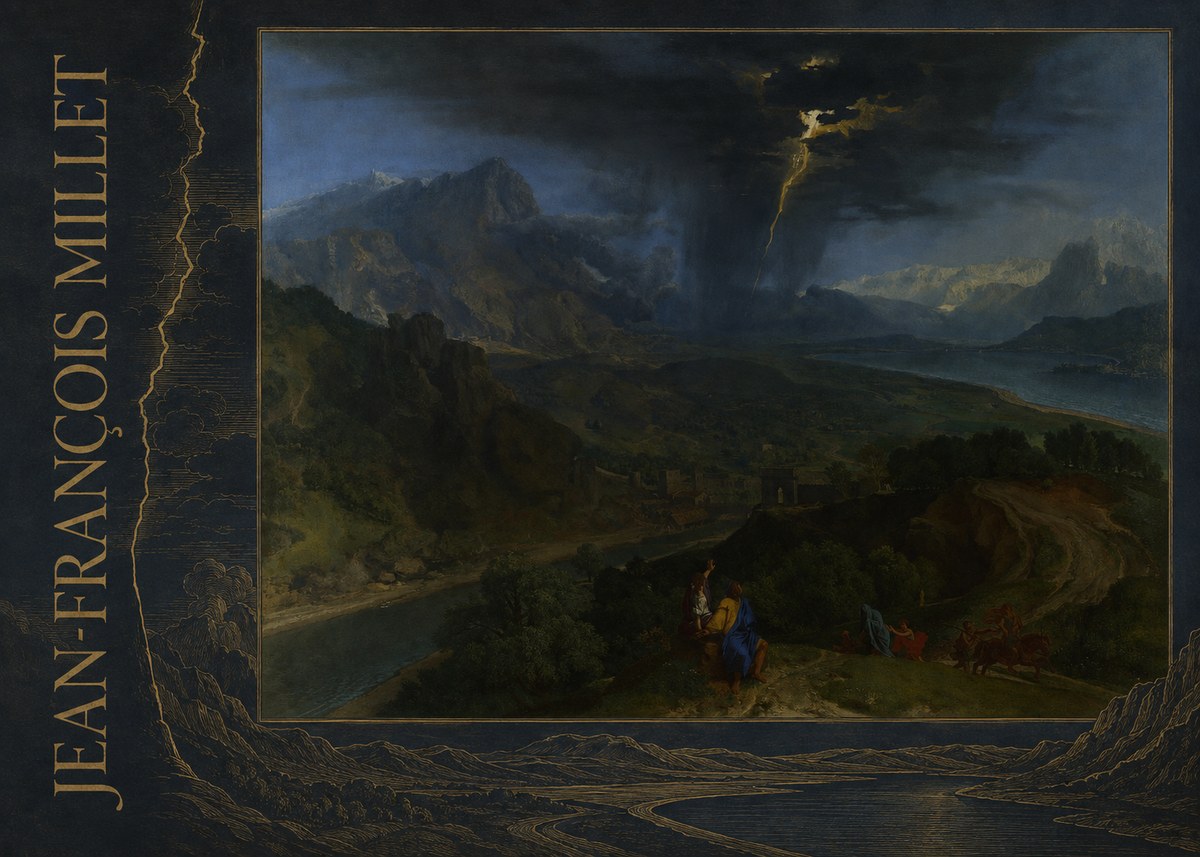 Jean-François Millet The Thunderbolt No4 - Poszter