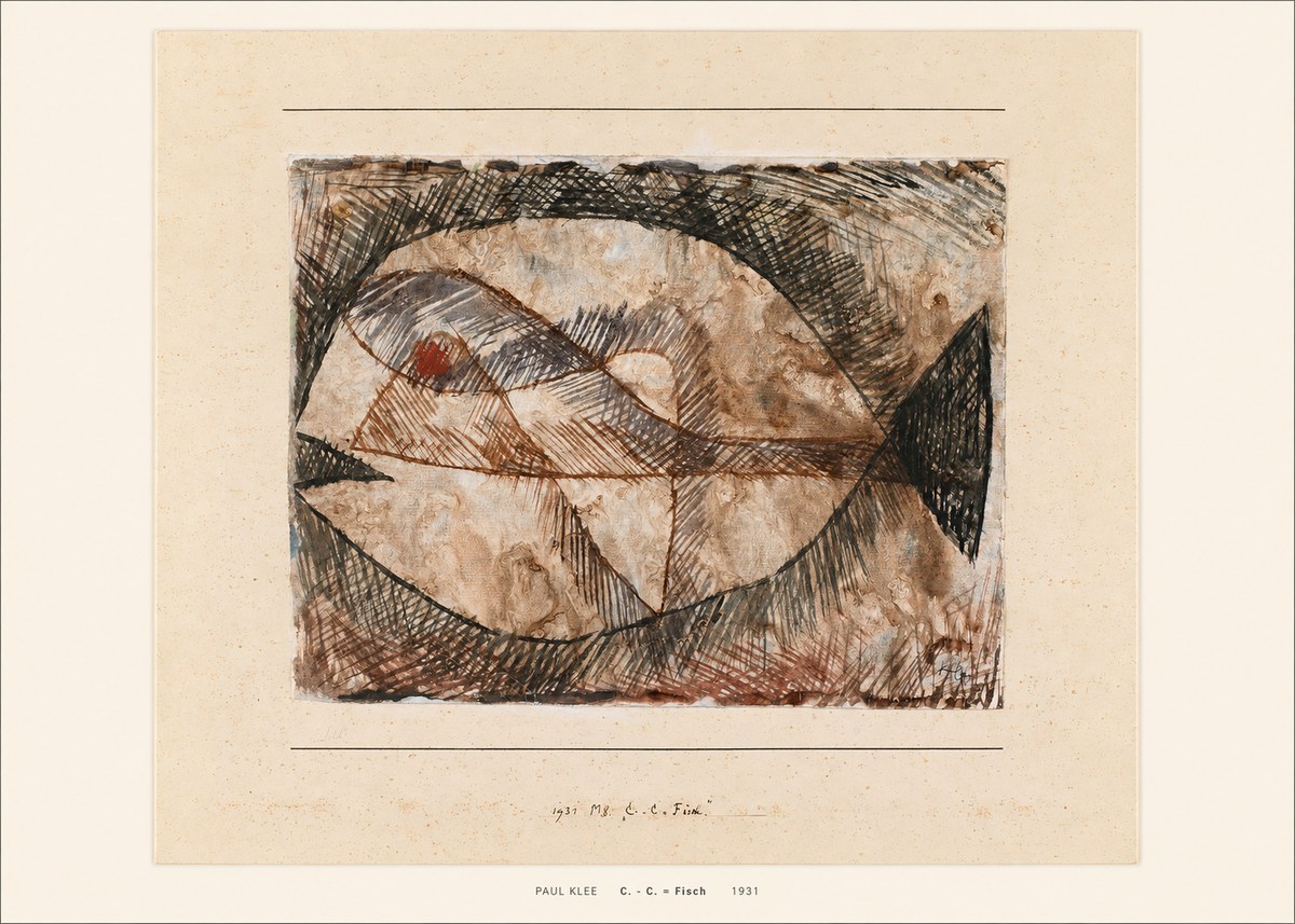 Paul Klee C. - C. = Fisch No5 - Poszter