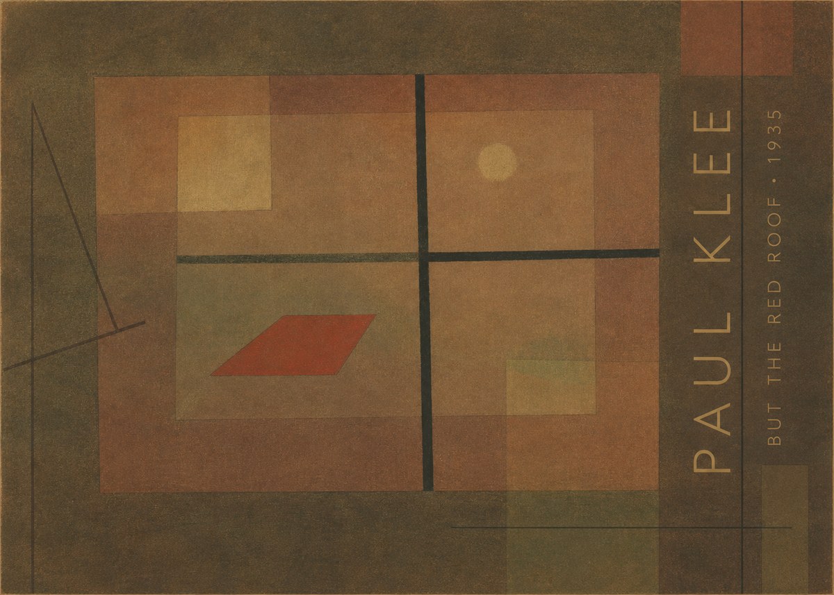 Paul Klee But the Red Roof No4 - Poszter
