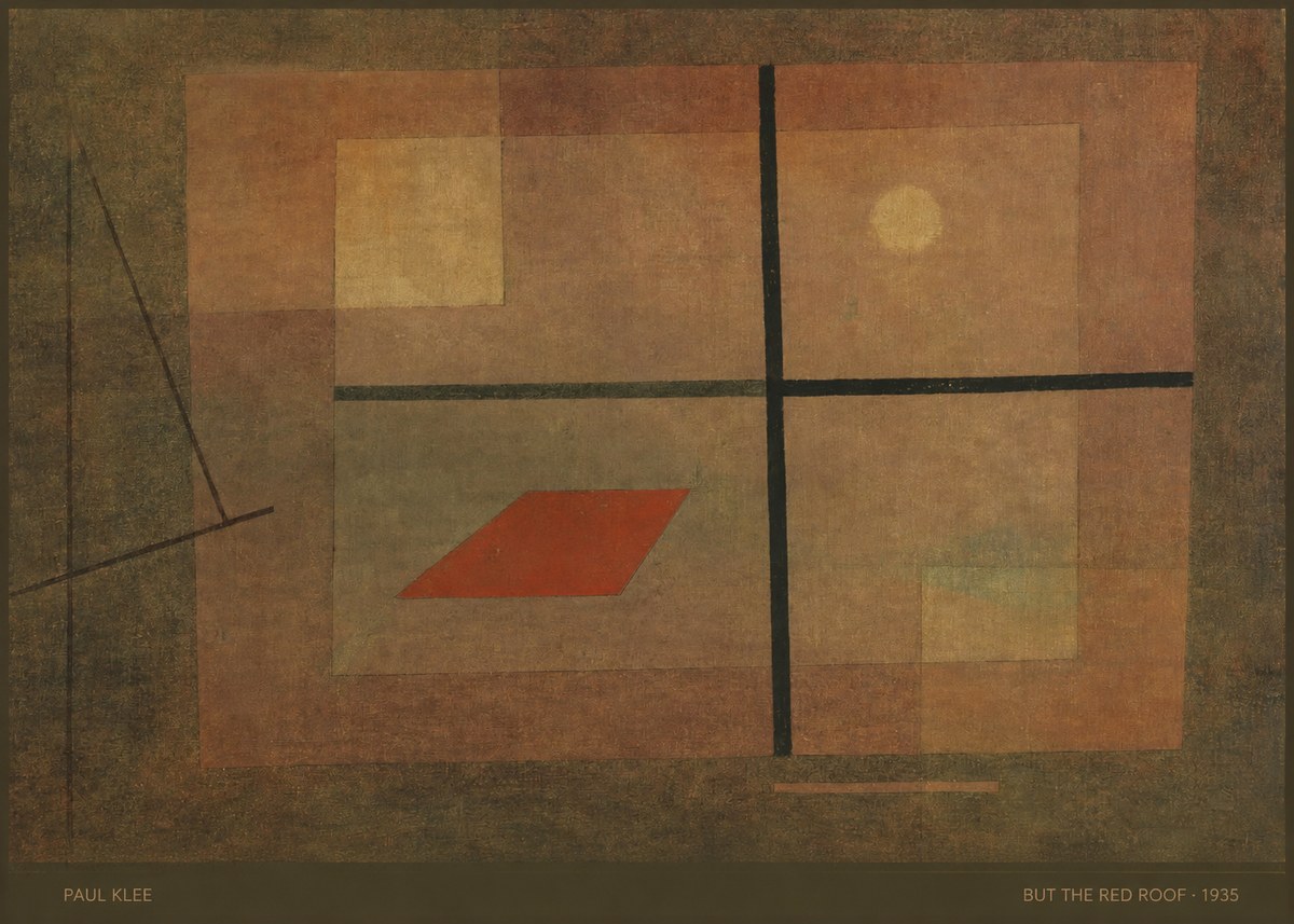 Paul Klee But the Red Roof No5 - Poszter