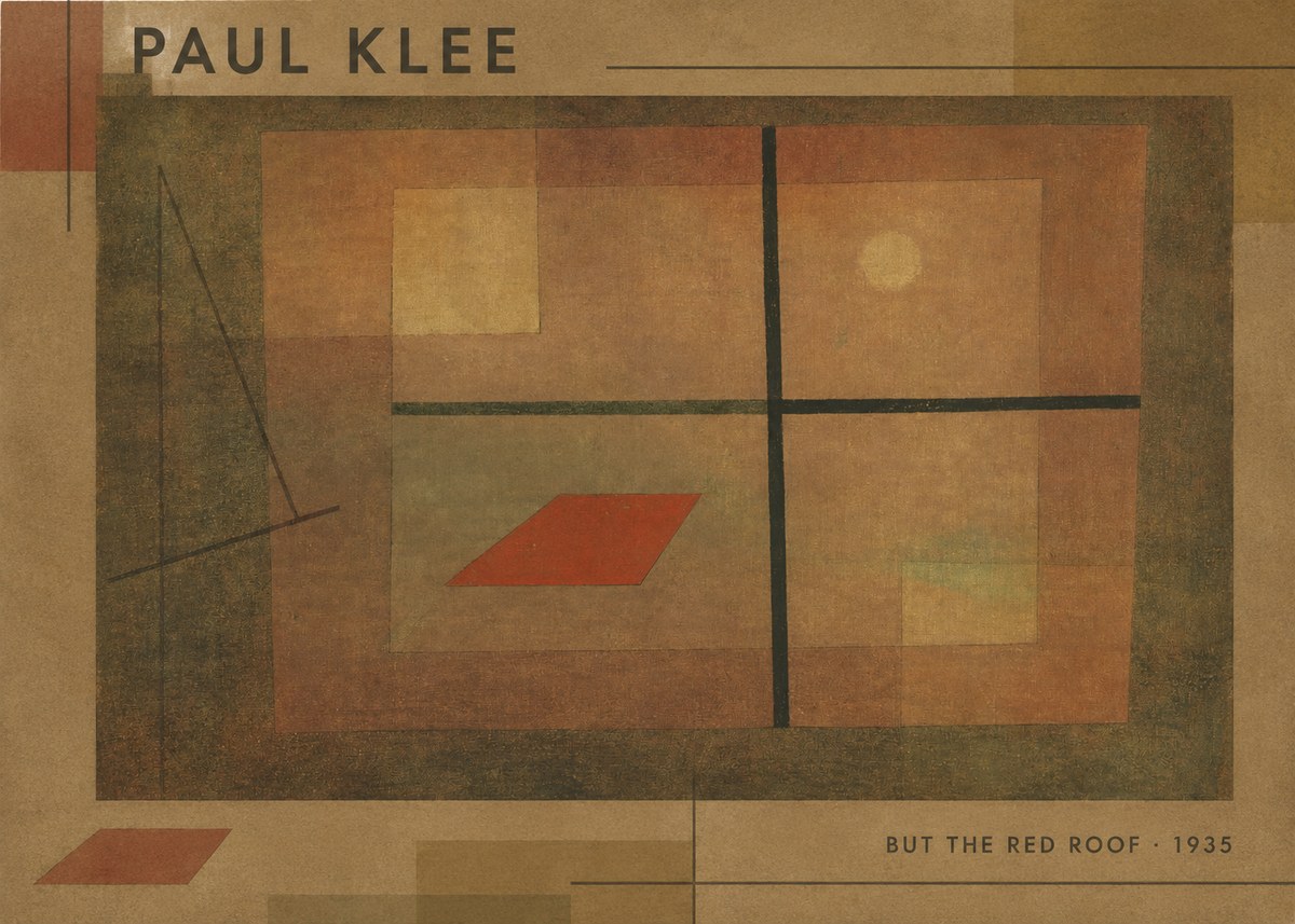 Paul Klee But the Red Roof No6 - Poszter