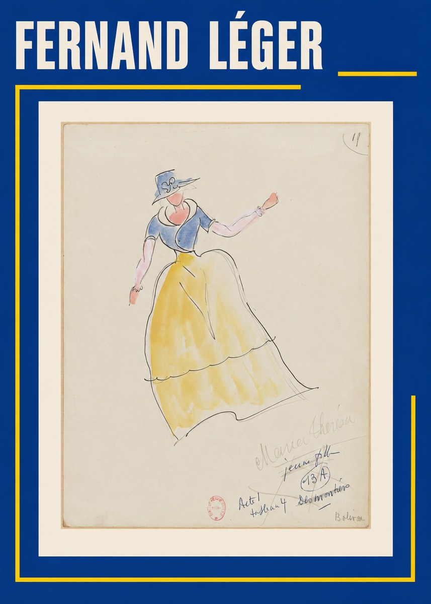 Fernand Léger Monica Thérese - Jeune Fille No1 - Poszter