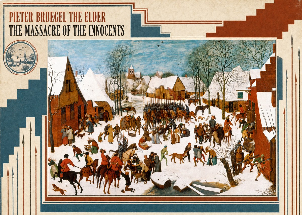 Pieter Bruegel The Massacre of the Innocents No4 - Poszter
