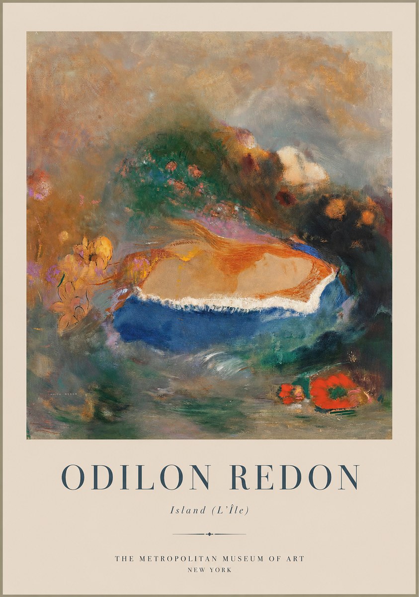 Odilon Redon Island (L'île) No1 - Poszter